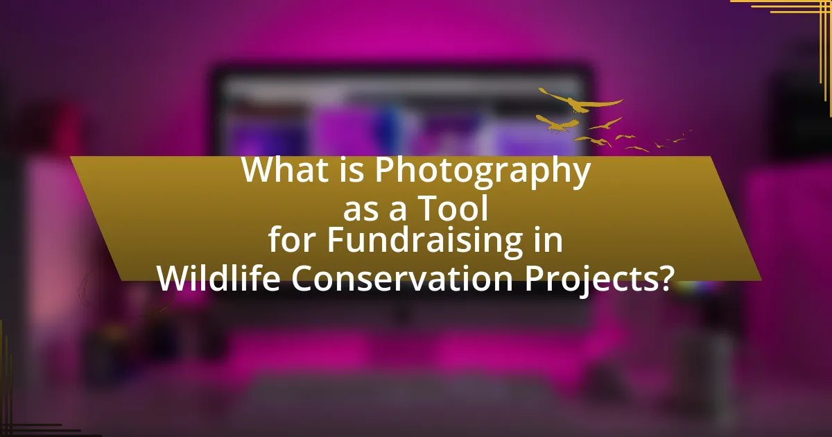 What is Photography as a Tool for Fundraising in Wildlife Conservation Projects?
